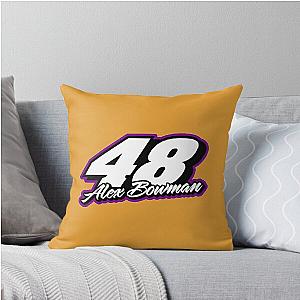 Alex Bowman, Jimmie Johnson, NASCAR, car logo, 2021, 48, Throw Pillow