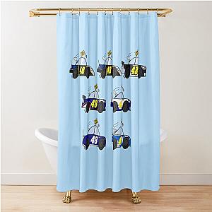 Nascar Jimmie Johnson Champion E Mini Shower Curtain