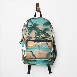 Tropical Beauty Dedication to The King of Tropical Rock Jimmy Buffett Backpack