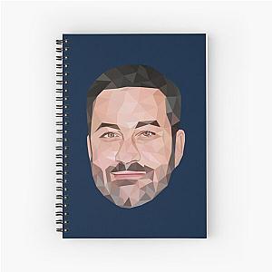 Jimmy Kimmel low poly art Spiral Notebook