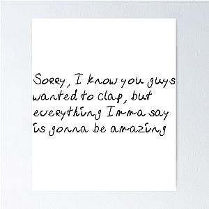 Kanye West Quote from Jimmy Kimmel Interview Poster