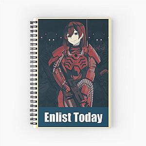 Jericho - Jin-Roh - Propaganda Poster  Spiral Notebook