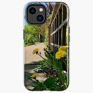 Dandelion Growing by a Wooden Fence iPhone Tough Case RB0301