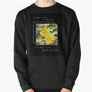 Some See a Weed, Some See Medicine, Pullover Sweatshirt RB0301