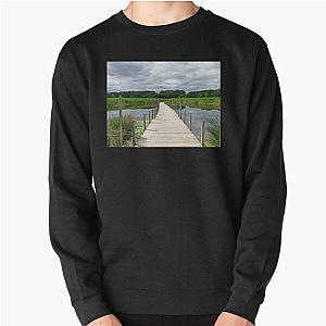 Walking in a Wetland on a Boardwalk Pullover Sweatshirt RB0301