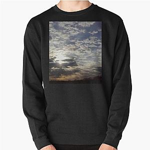 Setting Sun Illuminating Clouds Over Lake Hiawatha  Pullover Sweatshirt RB0301