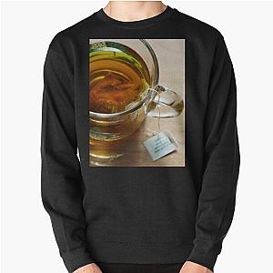 Steeping Tea in a Glass Mug Pullover Sweatshirt RB0301