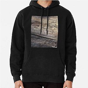 Weathered picnic table marked by decades of users Pullover Hoodie RB0301