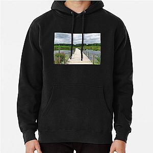 Walking in a Wetland on a Boardwalk Pullover Hoodie RB0301