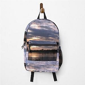 Sunset Piercing Clouds Over Lake Hiawatha  Backpack RB0301