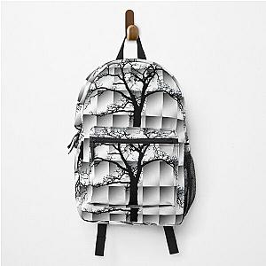 Leafless Oak on Gradient Pattern Backpack RB0301