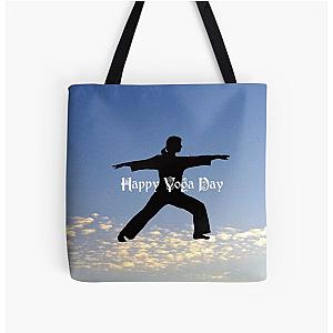 Happy Yoga Day All Over Print Tote Bag RB0301