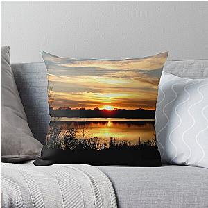 Serene Sunset over Lake Hiawatha  Throw Pillow RB0301