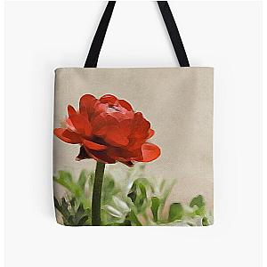 Glorious Red Ranunculus All Over Print Tote Bag RB0301