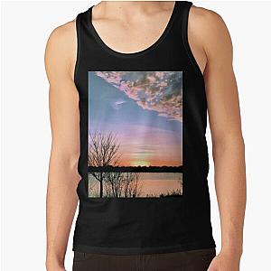 Clearing Cloud Front at Sunset Over Lake Tank Top RB0301