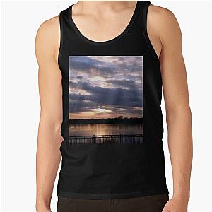 Sunset Piercing Clouds Over Lake Hiawatha  Tank Top RB0301