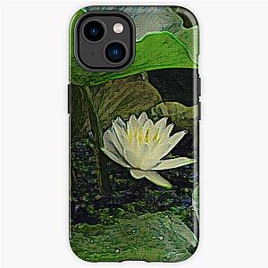 Water Lily Sheltered by its Own Leaves iPhone Tough Case RB0301