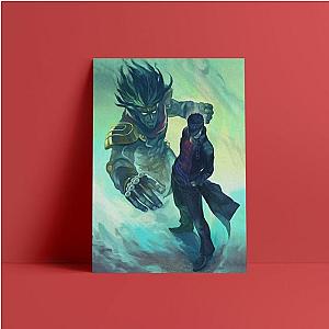 JoJo's Bizarre Adventure - Jotaro and Star Platinum Wall Art