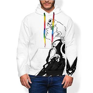 JoJo's Bizarre Adventure - Giorno Giovanna Black and White Hoodie