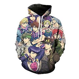 JoJo's Bizarre Adventure - Joestars &amp; Allies Stylish Hoodie