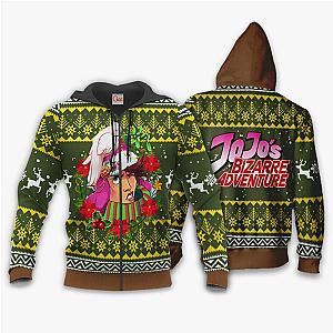 JoJo's Bizarre Adventure Joseph Joestar Ugly Christmas Zipped Hoodie