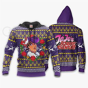 JoJo's Bizarre Adventure Josuke Higashikata Ugly Christmas Hoodie