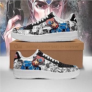 JoJo's Anime Shoes - Guido Mista Air Force Sneakers Manga Style Fan Gift PT06