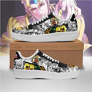 JoJo's Anime Shoes - Dio Brando Air Force Sneakers Manga Style Fan Gift PT06