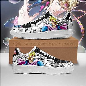 JoJo's Anime Shoes - Caesar Zeppeli Air Force Sneakers Manga Style  Fan Gift PT06