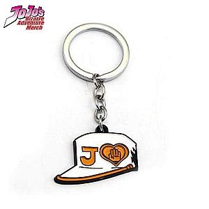 Jojo's Bizarre Adventure Keychain Jotaro Kujo Hat White