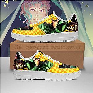 JJBA - Noriaki Kakyoin Air Force Sneakers JoJo Anime Shoes Fan Gift Idea PT06