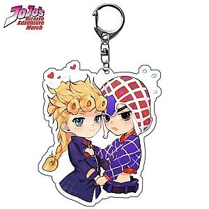 Jojo's Bizarre Adventure Keychain Giorno x Mista