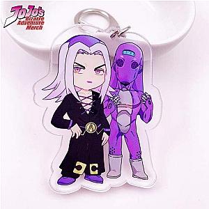 Jojo's Bizarre Adventure Keychain Leone Abbacchio and Moody Blues