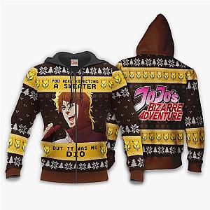 JoJo's Bizarre Adventure Dio Brando Ugly Christmas Zip Hoodie