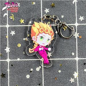 Jojo's Bizarre Adventure Keychain  Giorno Giovanna Chibi