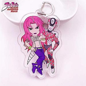 Jojo's Bizarre Adventure Keychain Diavolo and King Crimson