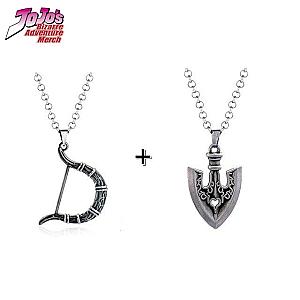 JoJo's Bizarre Adventure Necklace Silver Bow and Arrow