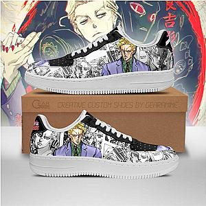 JoJo's Bizarre Adventure Anime Shoes - Yoshikage Kira Air Force Sneakers Fan Gift Idea PT06