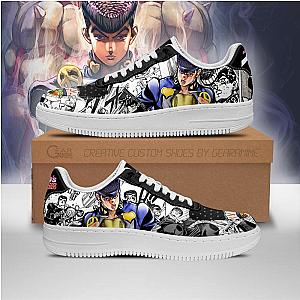 Josuke Higashikata Air Force Sneakers Manga Style JoJo's Anime Shoes Fan Gift PT06