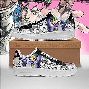 JJBA Anime Shoes - Rohan Kishibe Air Force Sneaker Fan Gift PT06