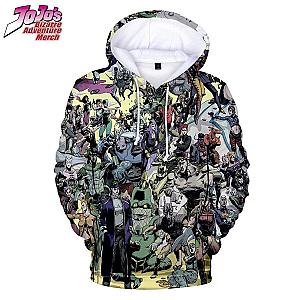 JoJo's Bizarre Adventure Hoodie All Jojo Characters