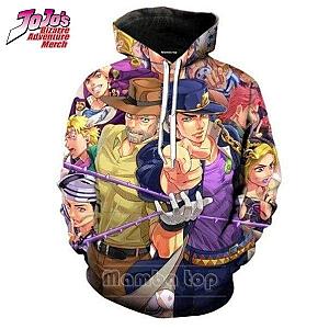 Jojo's Bizarre Adventure Hoodie Jojo Anime Characters