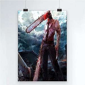 Chainsaw Man Bloody Portrait Posters