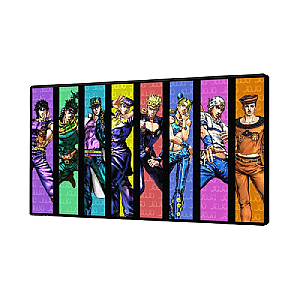 JJBA Canvas Printed Wall Art - All Jojo Major Characters