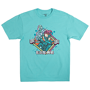 JJBA Emerald Splash Blue Graphic Tee AK2311