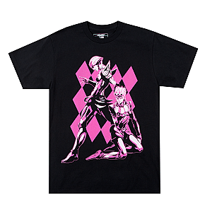 JJBA Golden Pose Black Graphic Tee AK2311