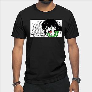 Inuyasha Merch - INUYASHA Angry Unisex Graphic Black Tee