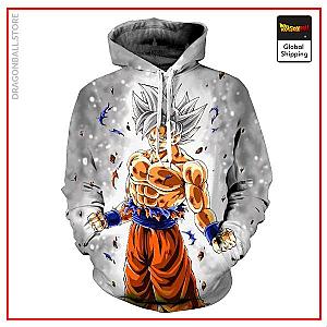 Dragon Ball Hoodies – White Ultra Instinct Goku Pullover Hoodie