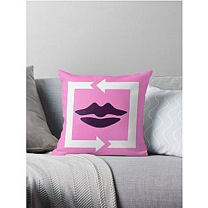 Bizarre Kiss Symbol Throw Pillow