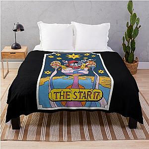 JOJO TAROT - 17 THE STAR  	 Throw Blanket